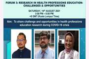 FORUM3; research in health professions education challenges & opportunities