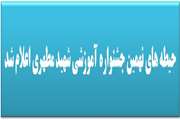 حیطه های نهمین جشنواره آموزشی شهید مطهری